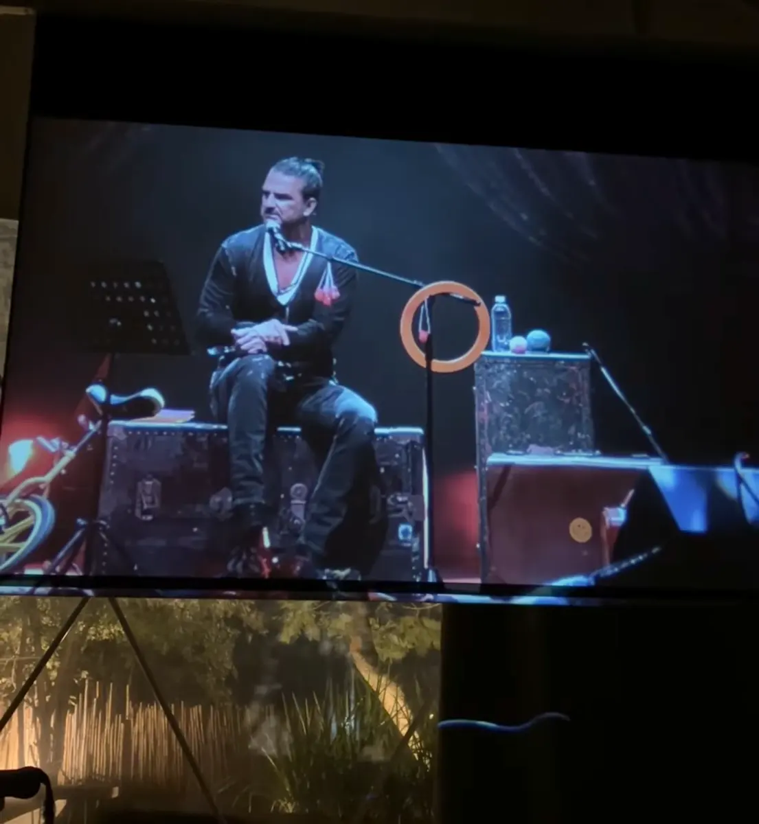 Proyección de cine dentro del Domo